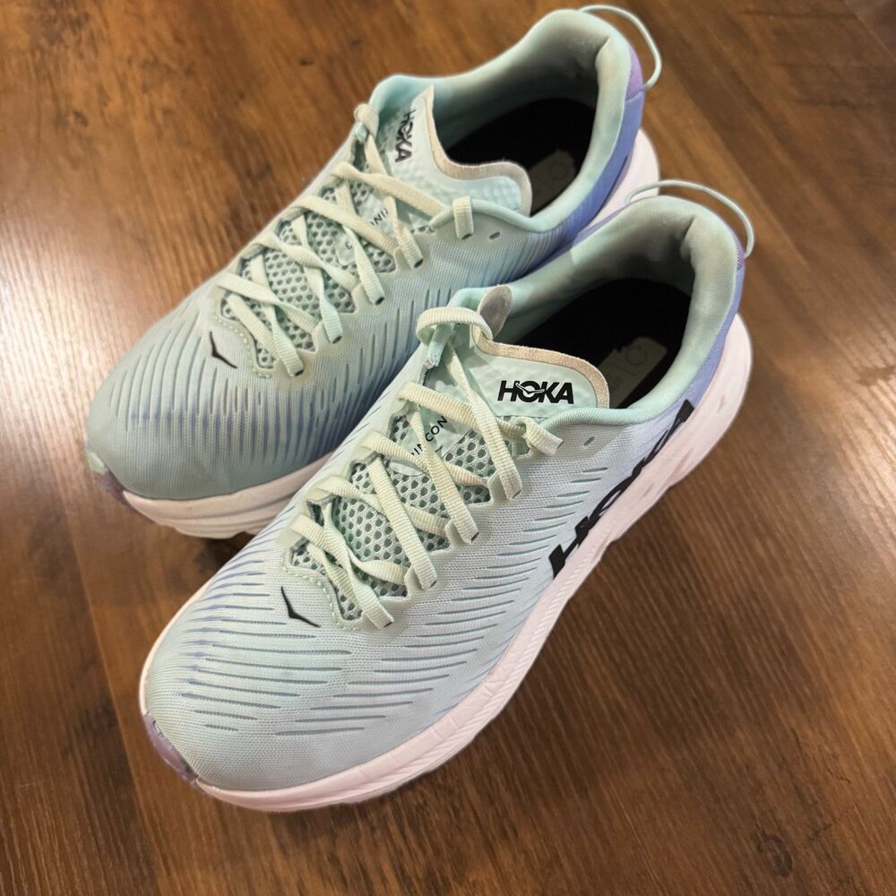 Hoka One One Rincon 3 Athletic Women's Shoes Size 8.5D Sunlit Ocean Running - Picture 3 of 9